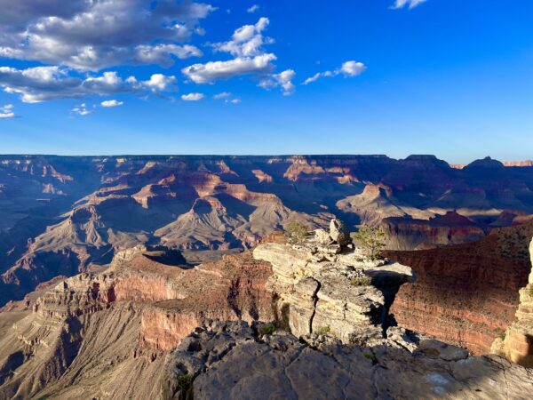 A view of the grand canyon from the top of mather point.